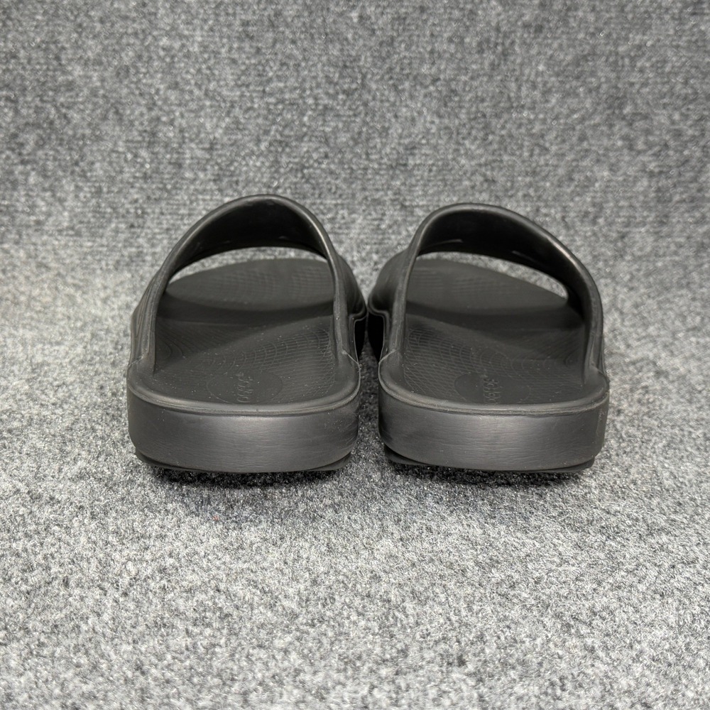 Oofos OOahh Sport Slide Sandals Men's 10 Black Athletic Running Recovery Beach - Picture 5 of 12